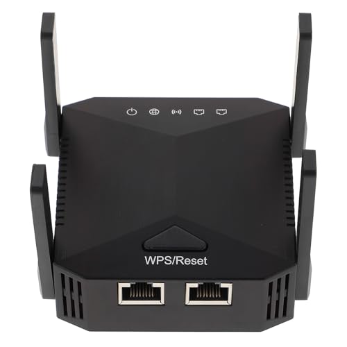 SECFOU Repetidor WiFi 300mbps 2.4ghz 4 Antenas y Diseño Abs para Penetrar Paredes y Amplificar Señal Hogar