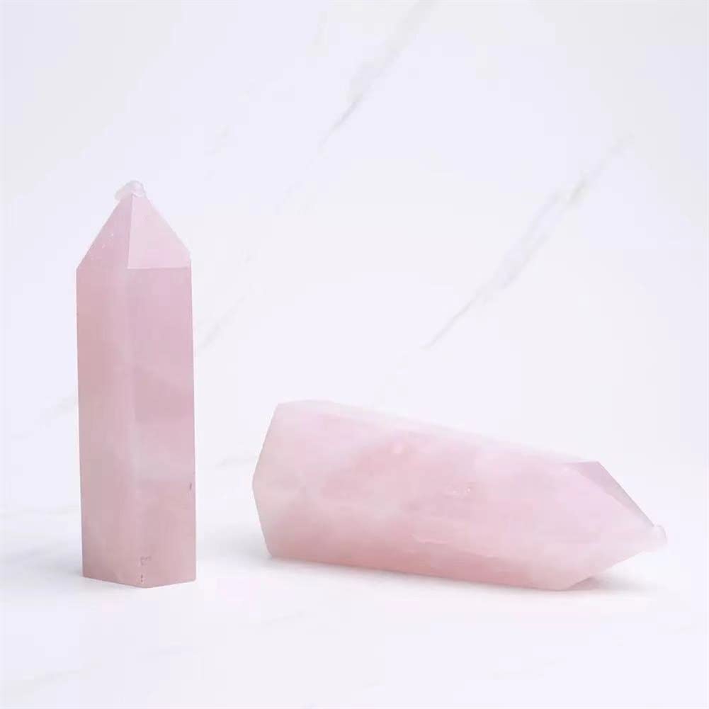 Baguette en cristal naturel rose AMUCK 400-500g pour litothérapie