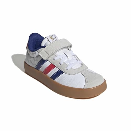 Image of adidas Kids' VL Court 3.0 Elastic Lace & Strap Shoe