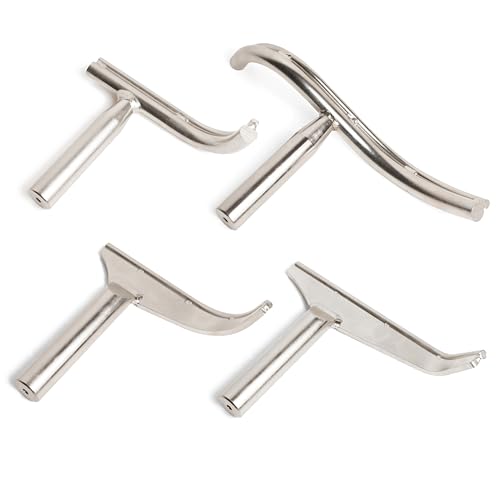 BMWOOD 1'Dia Stem Glide Bowl Turner's 4-Piece Toolrest Set w for Woodlathe Bowl Turning