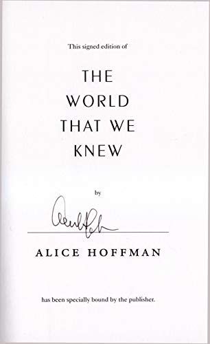 The World That We Knew. First Edition, First Pr... 1982141999 Book Cover