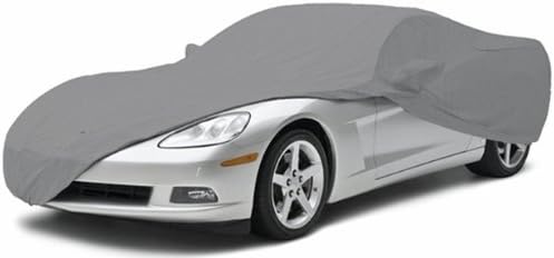 Car Cover Outdoor 3 Layer Water Resistant - Grey with Embroidered Logo for 1997-2004 Corvettes Y