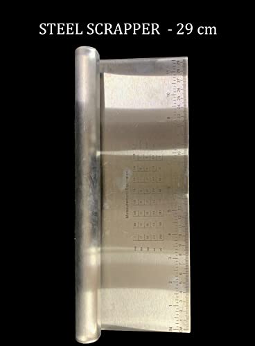 Image of Cake Decor Stainless Steel Jumbo Dough Scrapper with Stainless Steel Handle - 29 cm