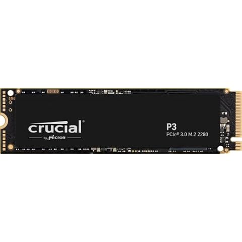 Crucial SSD interno P3 NVMe M.2 PCIe Gen3 de 1 TB Cover