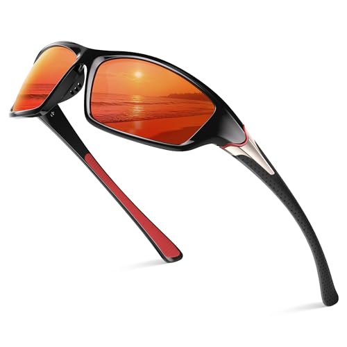 Reglaaly Polarized Sports Sunglasses, Wrap Around Mens Sunglasses UV Protection, Cycling Fishing...