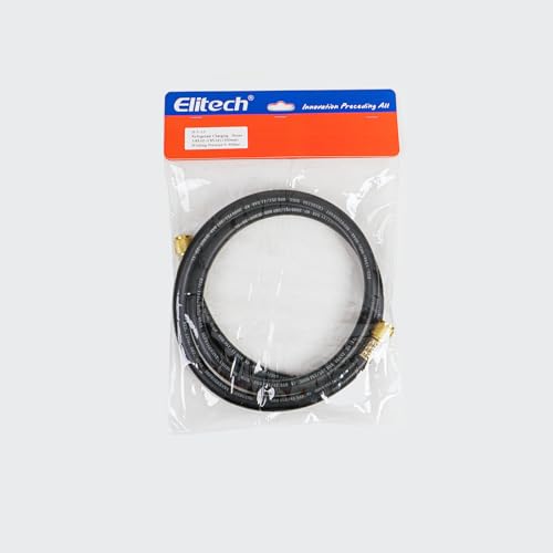Elitech Professional HVAC Bundle: NVP-3 3CFM Vacuum Pump + Heavy Duty Charging Hose + Valve Core Tool – Complete Evacuation & Maintenance Kit for AC/Refrigeration Systems miniatura 6