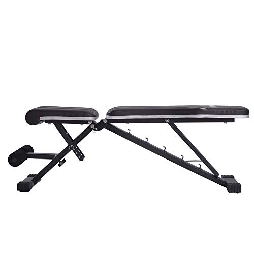 Merax Adjustable Bench,Incline Decline Weight Bench for Full Body Workout, Multi-Purpose Foldable Weight Bench Flat/Incline/Decline Bench