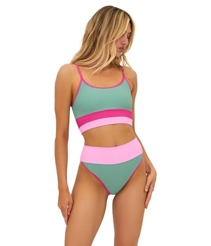Beach Riot Women's Emmy Bottom, Sage Bloom Colorblock, M
