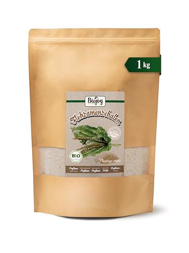 Biojoy Cáscara de Psyllium Orgánico (1 kg), 99% de pureza, Psyllium Husk (Plantago Ovata)