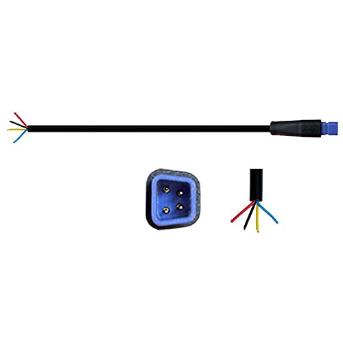 ZLiT Cable de extensión para bicicleta eléctrica, 4 pines, 5 pines, 6 pines, impermeable, hembra, macho, cable de conversión, conector de línea para bicicleta eléctrica, accesorios de cable de