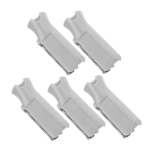 VALICLUD 5 Cuchillas De Repuesto Para Cabezal De Corte De Cejas Afeitadora Facial Recortadora De Vello Facial Recortadora De Cejas Y Nariz Para Mujeres Plástico Gris Oscuro