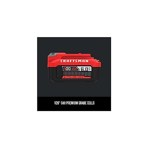 Image of CRAFTSMAN V20 6Ah Lithium Ion Power Tool Battery (CMCB206)