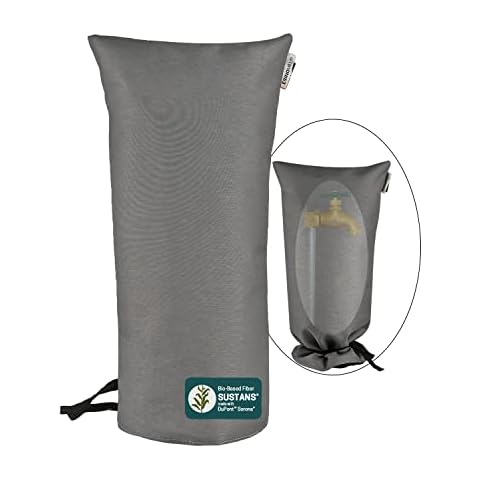 ESINGMILL Long Faucet Cover for Winter, Enlarge Faucet Sock for Freeze Protection, Waterproof Reusable Faucet Insulated Protector for Garden Lawn Faucets Outside Cover