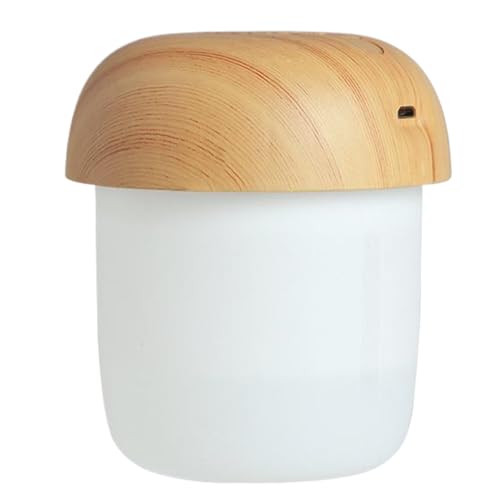 Mushroom Humidifier with Night Light USB Power 10db Mini Humidifier with Large Volume 2 Mode Humidifying Small Humidifier for Home Desk Car Sleep Small Humidifier Portable Humidifier Mini Humidifie