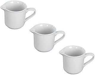 Porcelain Ceramic White Milk Cream Sauce Table Serving Jug Choice of Deals (Set of 3)