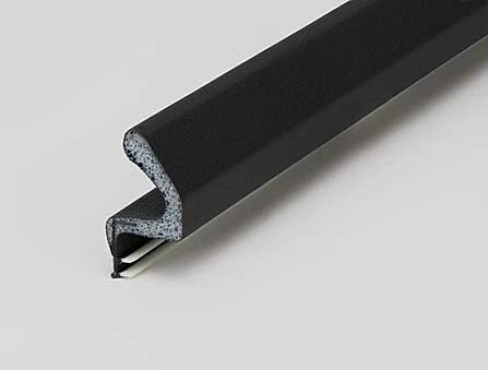 3 Pieces Replacement Door Seal for Kerfed Millwork Doors Black Q-LON Weatherstrip (3 Pieces 85" Long Each)