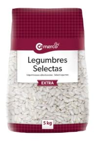 Legumbres Selectas Extra Large White Lupin Beans, 5kg Bulk Bag, High Protein Whole Dried Pulses, Product of Spain