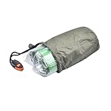 Alipis Notfallschlafsack Aluminiumfolie Kompakt Leichter Schlafsack Mit Rettungspfeife Für Outdoor Camping Wandern Unfallhilfe
