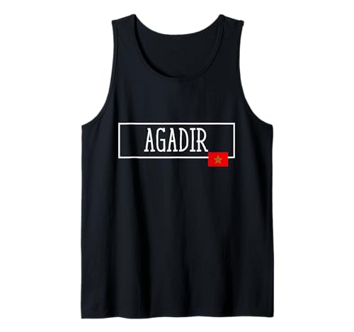 Agadir Marruecos Vacaciones Maruecos Souvenir Mujer Hombre Camiseta sin Mangas
