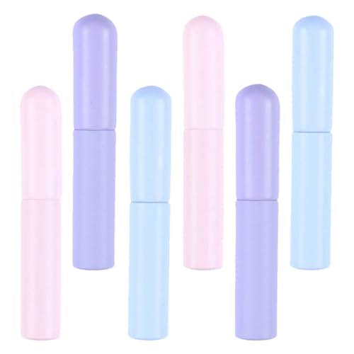 Pinceles de labios de silicona portátiles, pack de 6 piezas ideales para el trabajo y viajes