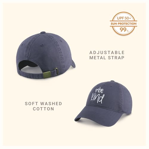 Image of ChoKoLids Be Kind Fashion Dad Hat Cotton Baseball Cap Polo Style Low Profile