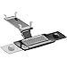 Price comparison product image Allcam KBTUD12 Ergonomic Under-desk Keyboard Tray Tilt, Rotate, w/Adapter for Height Adjustable Standing Desks