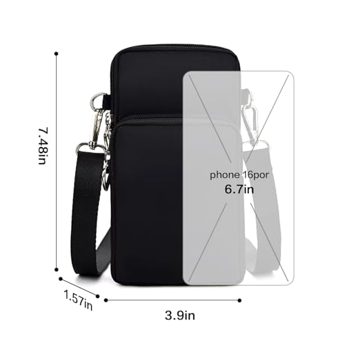 Crossbody Bag for Women - Small Phone Purses with Crossbody Strap Wallet - Lightweight Nylon Arm Bag for Essentials2