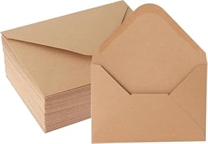 Wangyaohan V Kraftpapier-Umschläge, 50 Stück