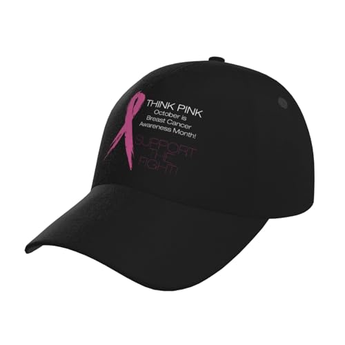 Fight Breast Cancer Awareness Baseball Hats for Men and Women - Classic Adjustable Hats