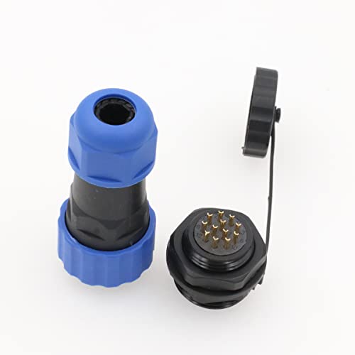 Conector circular aviation desmontable 12 pines IP68 miniatura 3