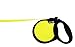 Alcott Reflective Retractable Leashes, Black/Yellow, Large (RLSH AV LG BK)