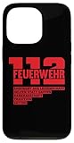 Freiwillige Feuerwehr 112 Ehrenamt Feuerwehrmann Geschenk Hülle für iPhone 13 Pro