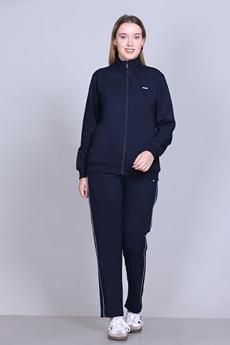 SANE ORIGINALS Winter Fleece Tracksuit with Zip for Women Carbon Blue - Image 7