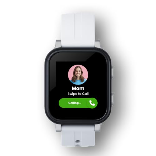 Gabb Watch 3e - Smart Watch for Kids GPS Tracker No Social Media or Internet Watch Phone for Kids Ages 5-12 SOS Button Parental Controls Phone Plan Required - Silver