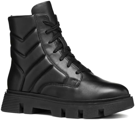 GEOX WOMAN D VILDE BIKER/AMPHIBIANS BOOTS BLACK 36.5_EU