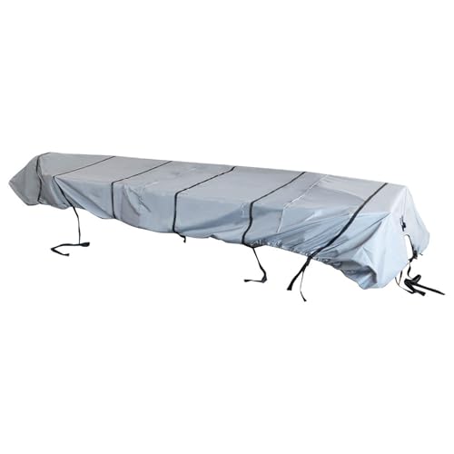 Image of munirater 16Ft Boat Cover Heavy Duty Trailerable Replacement for Jon Boat Grey