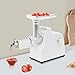Electric Tomato Strainer, 500W Electric Tomato Strainer Machine 3.3Lbs/Min Commercial Tomato Milling Machine with 3 Cutting Plates & Reverse Function, Stainless Steel Food Press Sauce Maker (White)