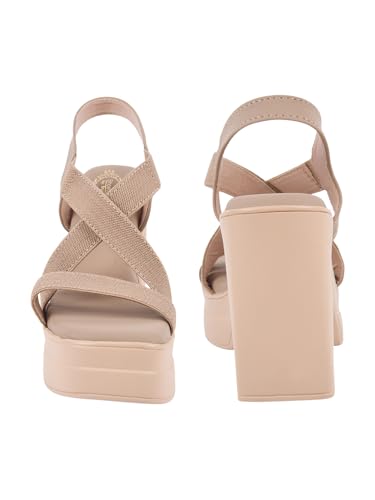 Image of Shoetopia Sandals Stylish Comfortable Slip-On Slides Soft Cushion Block Heel|| Footbed, Anti-Slip Sole - Perfect for Daily Casual Footwear