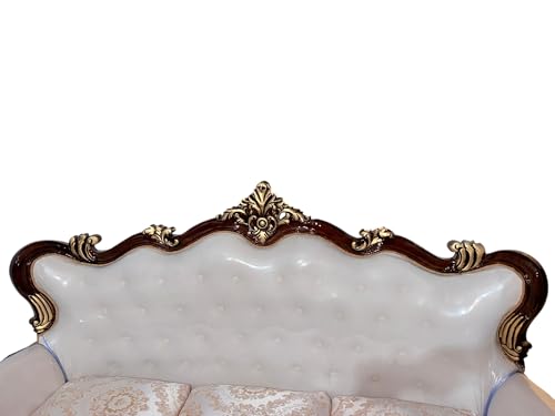Image of Wooden Sofa Set Carving for Living Room (5 Seater Sofa @3)