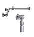 Jaclo G20-16-16-IC-MBK Straight Smooth with Finials Grab Bar, Matte Black