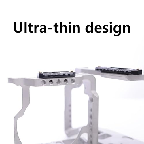 Image of Durability Aluminum Alloy Construction Camera Plate with 1 /4Inch Fixing Screws for Video Accessories for Photography Photography Equipment