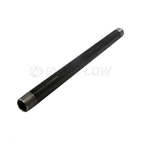 Everflow PCBL3460 Steel Pipe, Pre Cut Pipe 3/4 x 60 Inch Black