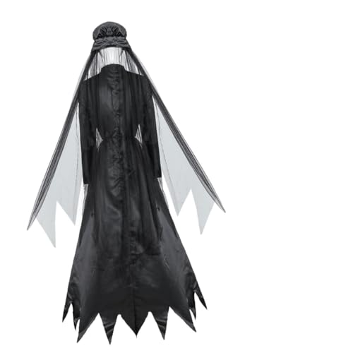 Homoyoyo 1 Juego disfraz de bruja ropa gótica ropa de disfraces traje de vestido gótico disfraz halloween disfraces halloween Disfraz de Halloween vestido cosplay Poliéster Black