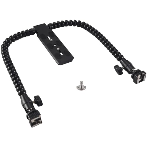Support flash bras flexible double macro pour éviter les ombres dures
