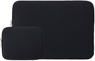 RAINYEAR 11-11.6 Inch Laptop Sleeve Protective Case Soft Carrying Computer Bag Cover with Accessories Pouch,Compatible with 11.6" MacBook Air for 11" Notebook Tablet Ultrabook Chromebook(Black)