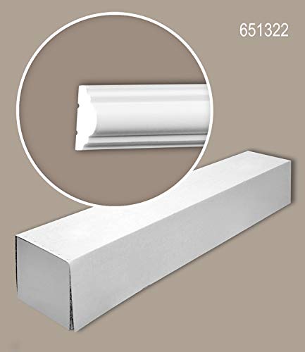 Molduras para paredes blancas Profhome 651322 perfiles decorativos XPS listos para pintar 56m 3