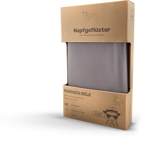 Napfgeflüster® - NALA Kühlmatte für Hunde Selbst Kühlende Hundematte Sommer Kühlkissen hundematte für Zuhause Unterwegs oder im Auto Größe (M)