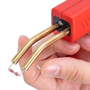 Image of 50 W Plastic Welding Repair Kit with Hot Stapler Gun, LED Work Light and 200 Stainless Steel Staples in 4 Types for Car Bumper, Dashboard and Plastic Crack Repair