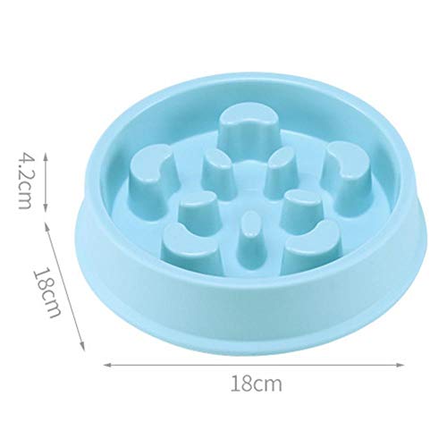 Hond Kom Slow Feeder Plastic Anti Verstikking Puppy Kat Eet Schotel Kom Anti-Slurpend Voedsel Bord - Afbeelding 7