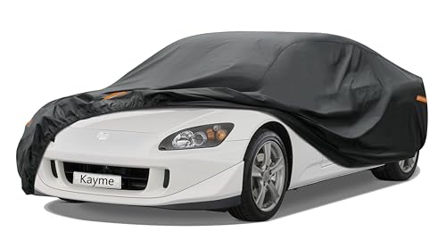 Image of Kayme 7 Layers Car Cover Custom Fit for Honda S2000 (1999-2009) Waterproof All Weather for Automobiles, Outdoor Full Cover Rain Sun UV Protection.
